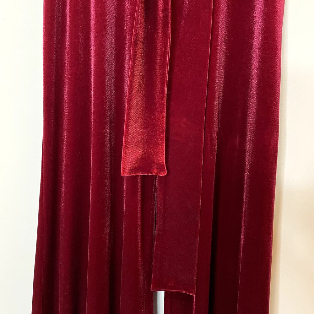 Misa Los Angeles Aliya Velvet Pant Wide Leg High Rise Vacation Holiday Date XS - Picture 4 of 12